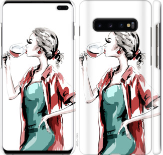 

Чехол Девушка с бокалом для Samsung Galaxy S10 Plus 841295