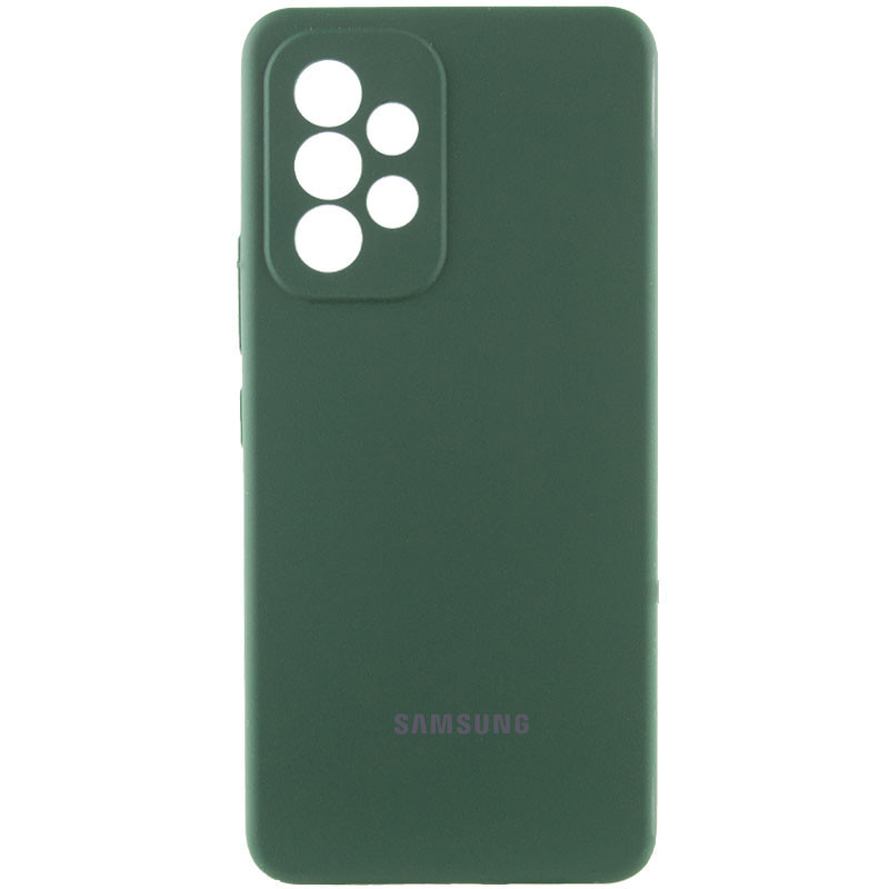 Чехол Silicone Cover Lakshmi Full Camera (AAA) with Logo для Samsung Galaxy A53 5G (Зеленый / Cyprus Green)