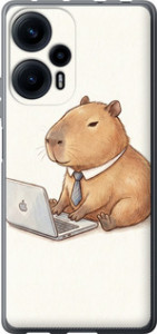 Чехол Funny Capybara CEO Working для Xiaomi Redmi Note 12 Turbo