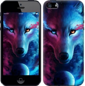 Чехол Арт-волк для iPhone SE