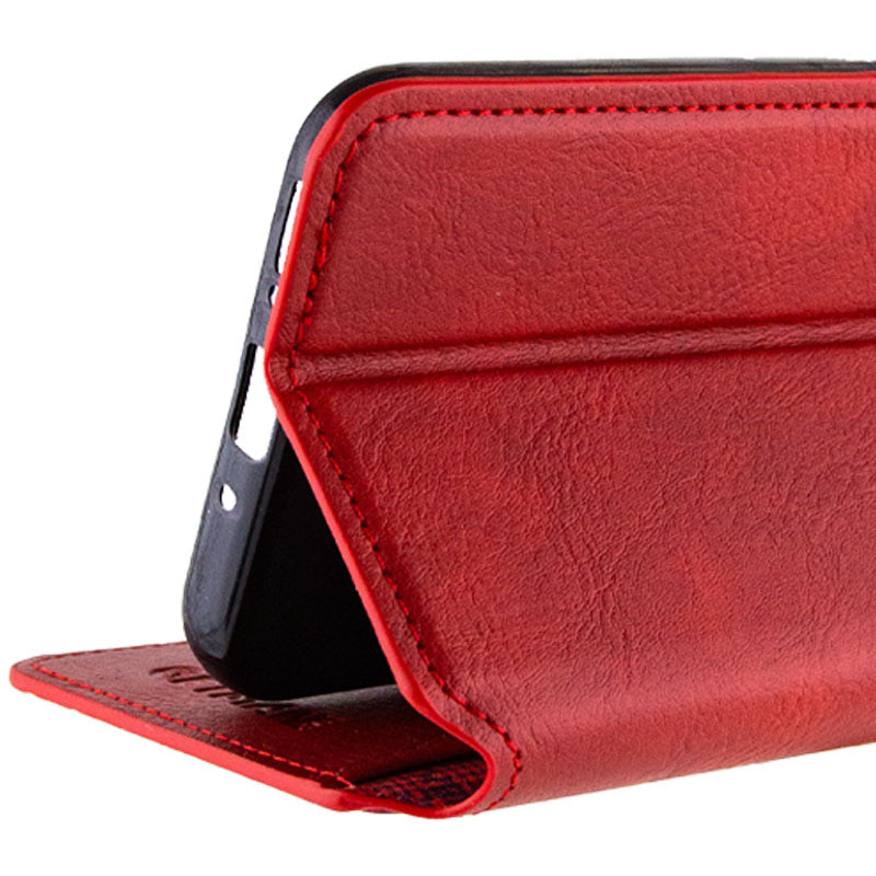 Замовити Шкіряний чохол-книжка GETMAN Cubic (PU) на TECNO Spark 5 Pro (Червоний) на vchehle.ua