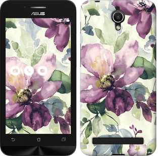 

Чехол Цветы акварелью для Asus ZenFone Go ZC451TG 296958