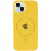 Фото Чохол Silicone Case Full Protective (AA) with Magnetic Safe на Apple iPhone 15 Plus (6.7") (Жовтий / Yellow) на vchehle.ua