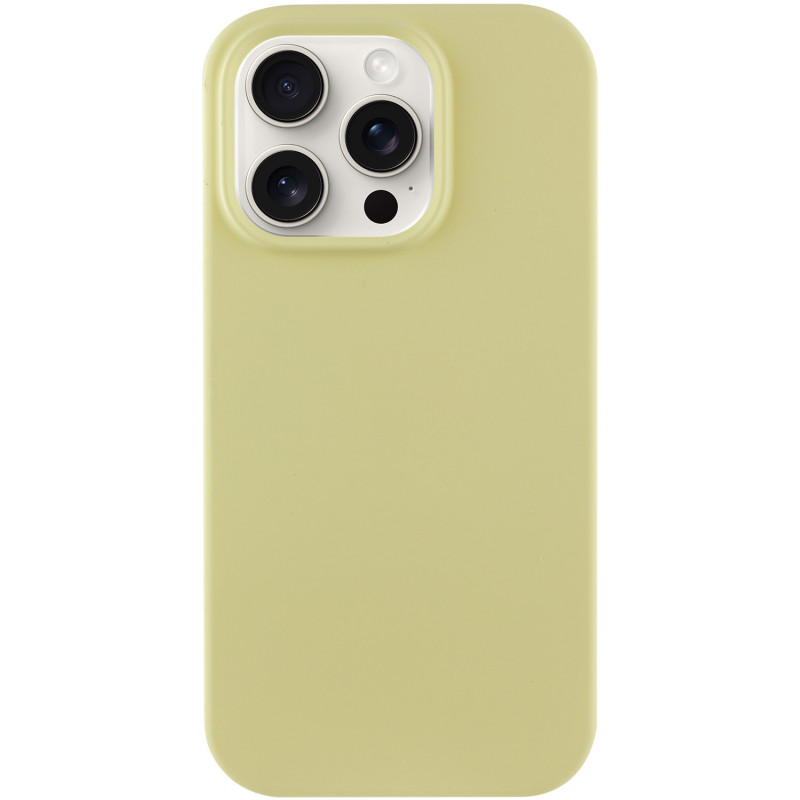 Чехол Silicone Case Full Protective (AA) NO LOGO для Apple iPhone 13 Pro Max (6.7") (Желтый / Mellow Yellow)