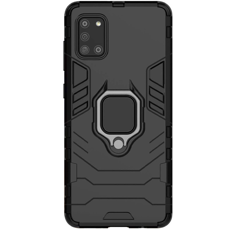 Ударостійкий чохол Transformer Ring for Magnet на Samsung Galaxy A31 (Чорний / Soul Black)