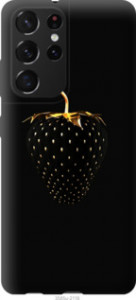 Чохол Чорна полуниця на Samsung Galaxy S21 Ultra