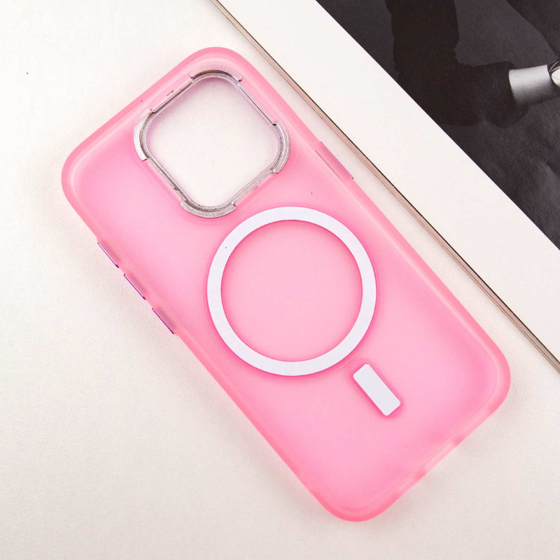 Чехол TPU+PC Lily with Magnetic safe для Apple iPhone 12 Pro Max (6.7") (Light Pink) в магазине vchehle.ua