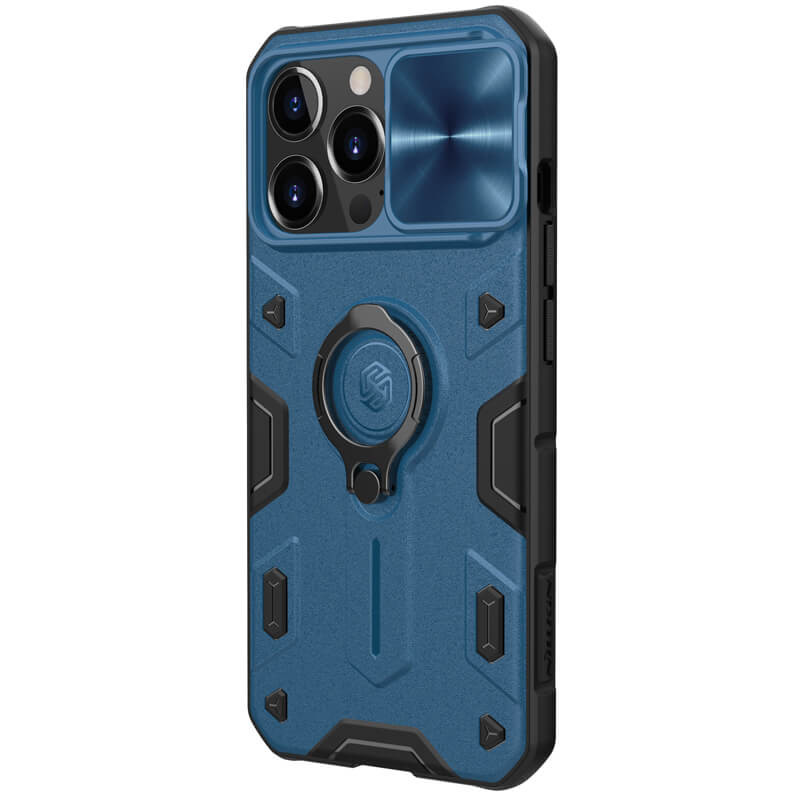 

TPU+PC чохол Nillkin CamShield Armor no logo (шторка на камеру) на Apple iPhone 13 Pro (6.1") (Синій) 1205633