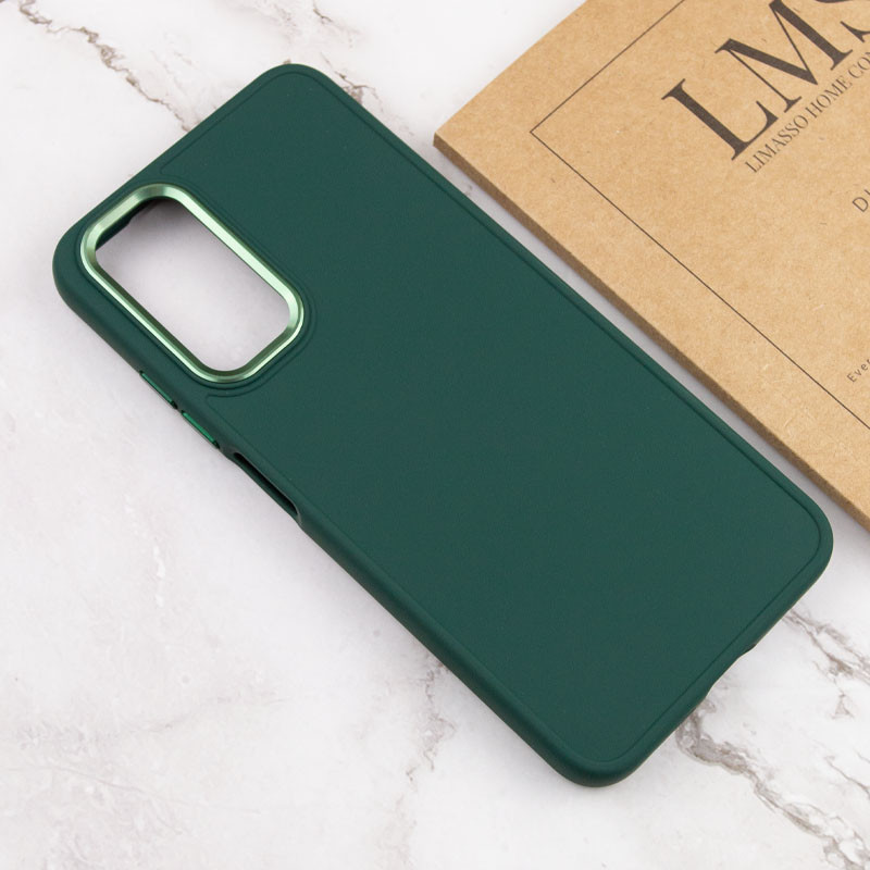 TPU чехол Bonbon Metal Style для Samsung Galaxy A15 4G/5G / M15 5G (Зеленый / Army green) в магазине vchehle.ua