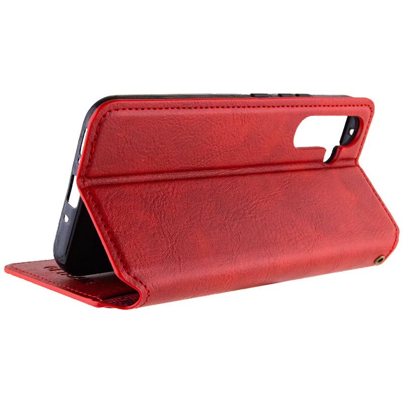 Купить Кожаный чехол-книжка GETMAN Cubic (PU) для Samsung Galaxy A54 5G (Красный) на vchehle.ua