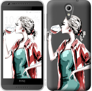 

Чехол Девушка с бокалом для HTC Desire 620G 924088