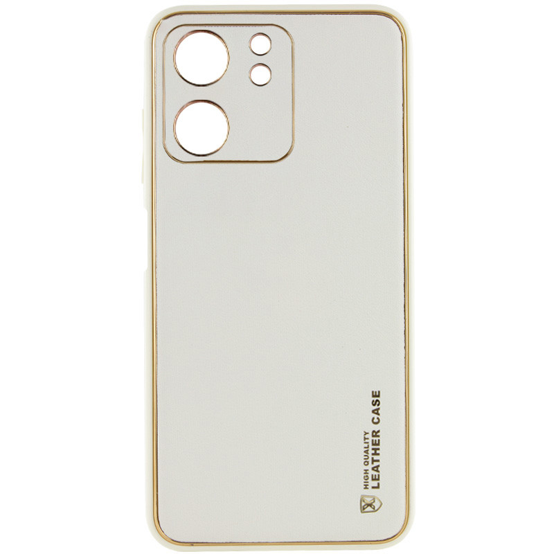 Кожаный чехол Xshield для Xiaomi Redmi 13C / Poco C65 (Белый / White)