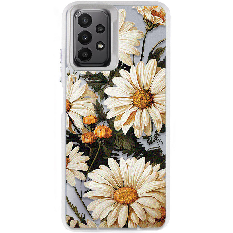 TPU+PC чохол TakiTaki Magic glow на Samsung Galaxy A23 4G (Chamomile / White)