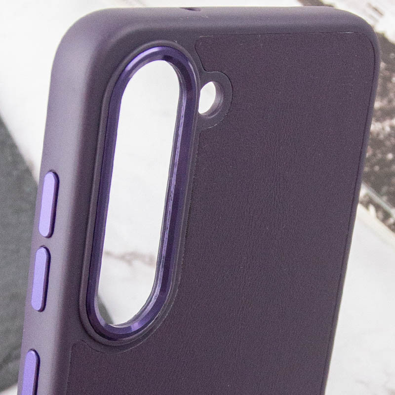 Купить Кожаный чехол Bonbon Leather Metal Style для Samsung Galaxy S23 (Фиолетовый / Dark Purple) на vchehle.ua