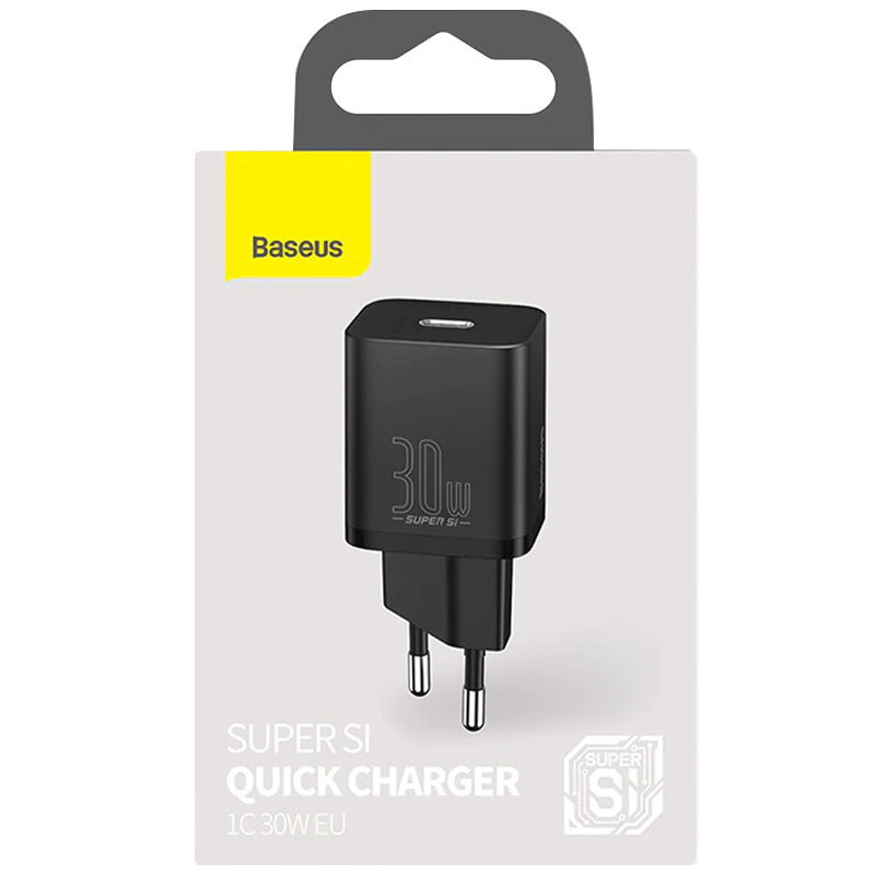 СЗУ Baseus Super Si Quick Charger 1C 30W (CCSUP-J) (Черный) в магазине vchehle.ua