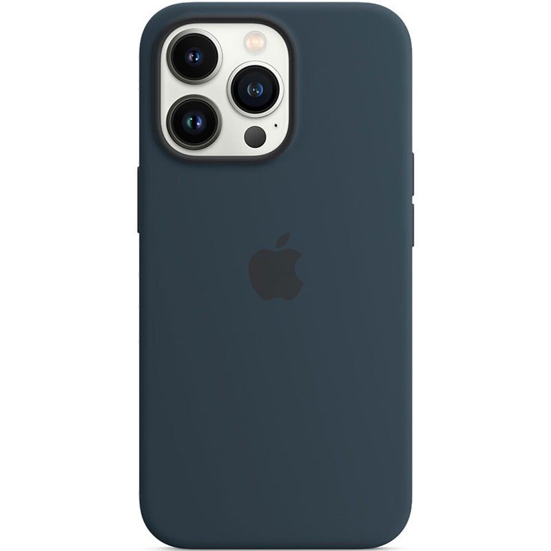 Чехол Silicone Case Full Protective (AA) для Apple iPhone 14 Pro Max (6.7") (Синий / Abyss Blue)