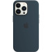 Чехол Silicone Case Full Protective (AA) для Apple iPhone 14 Pro Max (6.7") (Синий / Abyss Blue)
