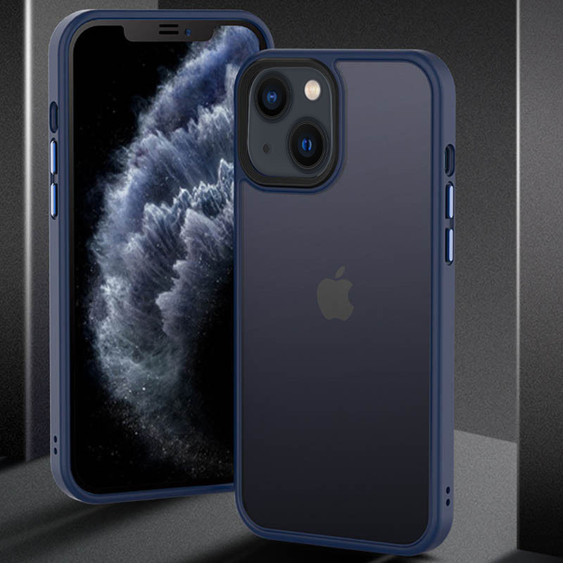 

TPU+PC чехол Metal Buttons для Apple iPhone 13 mini (5.4") (Синий) 1178996
