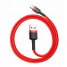 Фото Дата кабель Baseus Cafule Type-C Cable 3A (1m) (CATKLF) (CATKLF-B) (Червоний) в маназині vchehle.ua
