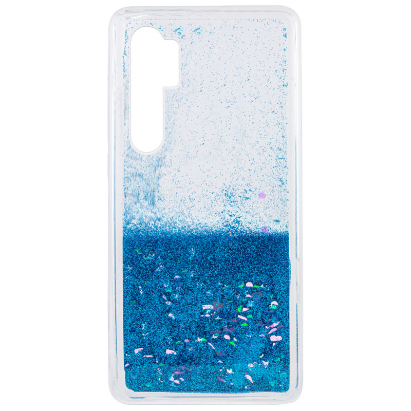 

TPU чехол Liquid hearts для Xiaomi Mi Note 10 Lite (Голубой) 1067853