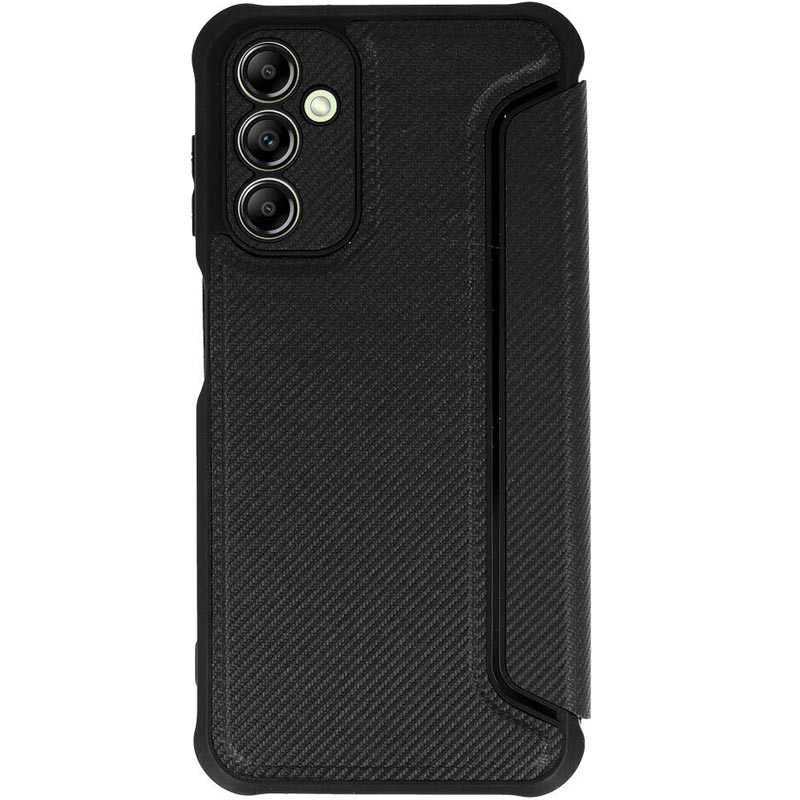 Фото Шкіряний чохол книжка GETMAN Razor (PU) на Samsung Galaxy A25 5G (Carbon) на vchehle.ua