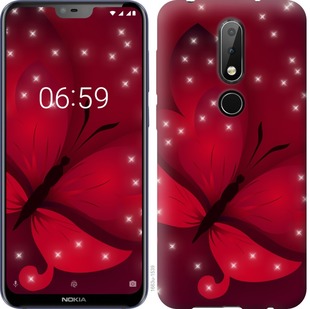 

Чехол Лунная бабочка для Nokia 6.1 Plus 689454