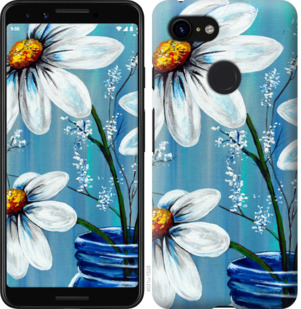 

Чохол Красиві арт-ромашки на Google Pixel 3a 875874