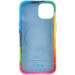 Шкіряний чохол Colour Splash with Magnetic Safe на Apple iPhone 12 Pro / 12 (6.1") (Red / Blue) в магазині vchehle.ua