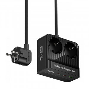 Подовжувач Hoco AC27 Descanso (PD30W/2C/1A/2xSocket) (2m)