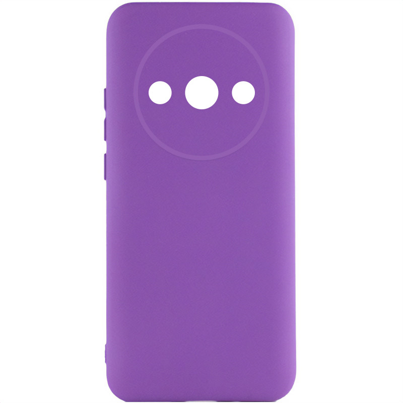 Чохол Silicone Cover Lakshmi Full Camera (AA) на Xiaomi Redmi A3 (Фіолетовий / Purple)