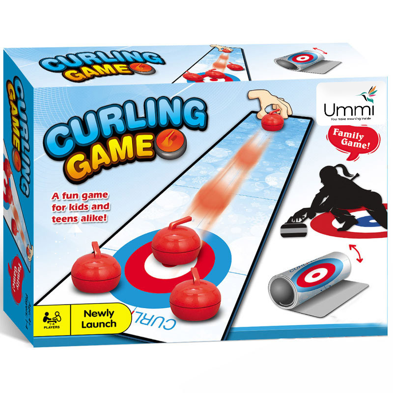 Фото Настільна інтерактивна ігра Ummi 707-122 Curling Game (White / Blue) на vchehle.ua
