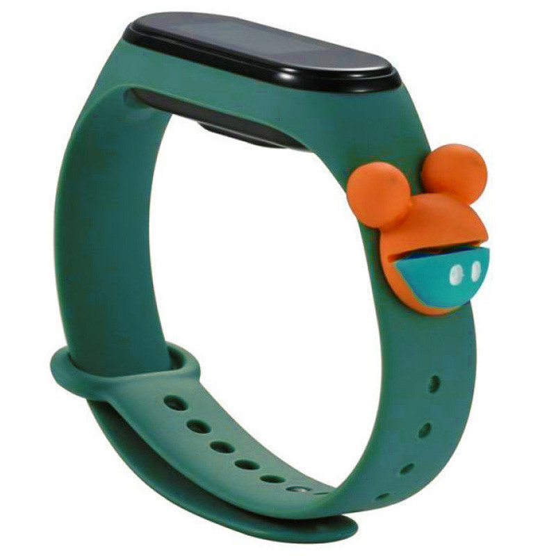 

Силіконовий ремінець Cartoon Face для Xiaomi Mi Band 3/4 (Зелений / Міккі Маус) 1064797