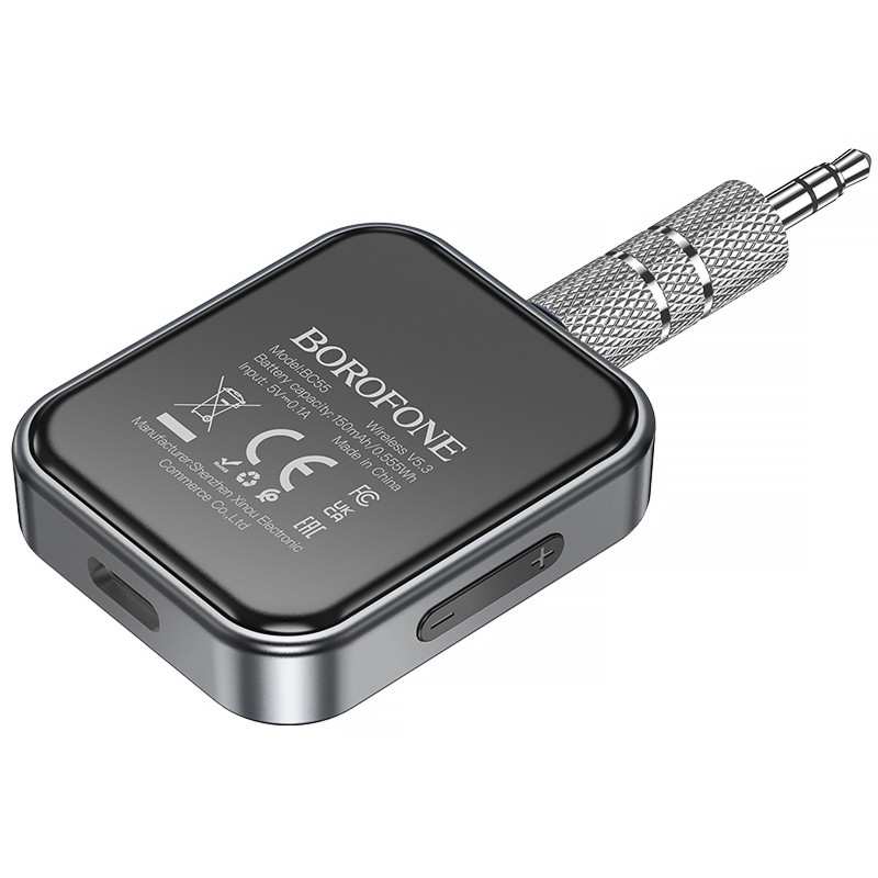Купить Bluetooth AUX аудио ресивер/трансмиттер Borofone BC55 Suave (Black) на vchehle.ua