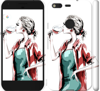 

Чохол Дівчина з келихом на Google Pixel 841948