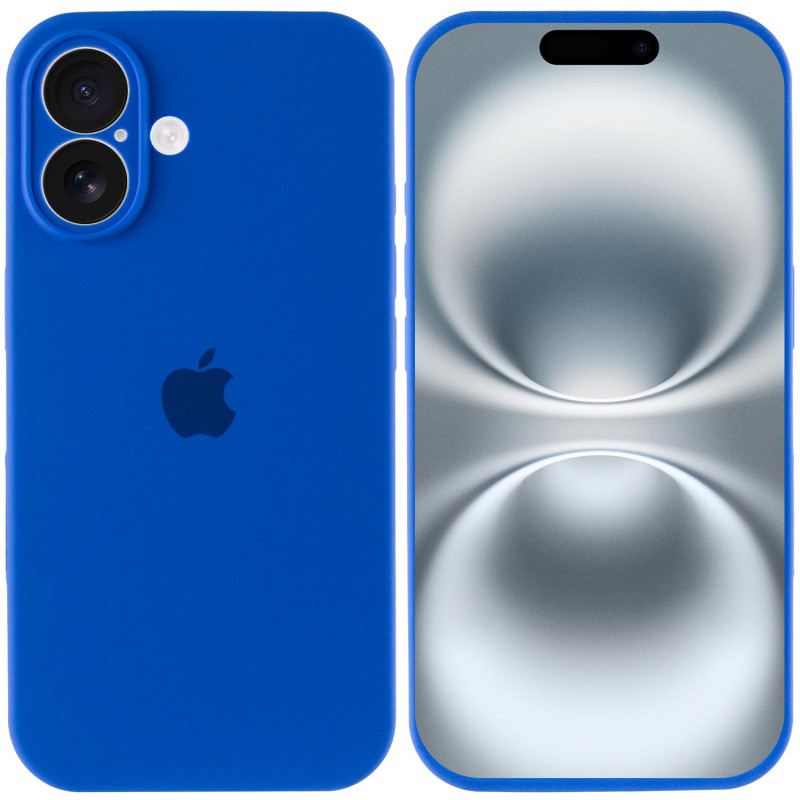 Фото Чохол Silicone Case Full Camera Protective (AA) на Apple iPhone 16 Plus (6.7") (Синій / Capri Blue) на vchehle.ua