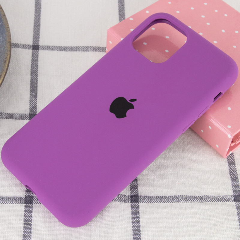 Фото Чехол Silicone Case Full Protective (AA) для Apple iPhone 11 Pro (5.8") (Фиолетовый / Grape) на vchehle.ua