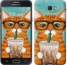 Чехол Зеленоглазый кот в очках для Samsung Galaxy J5 Prime