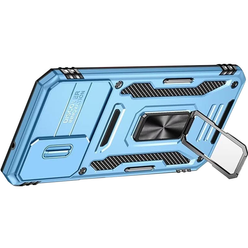 Фото Ударопрочный чехол Camshield Army Ring для Samsung Galaxy S23 (Голубой / Light Blue) на vchehle.ua