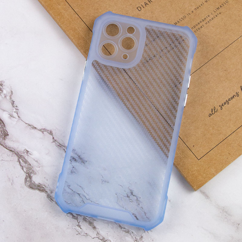 Фото Чехол TPU Ease Carbon color series для Apple iPhone 11 Pro (5.8") (Синий / Прозрачный) в магазине vchehle.ua