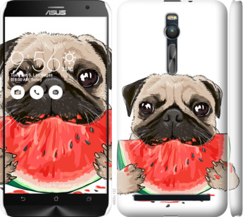 

Чехол Мопс и арбуз для Asus Zenfone 2 ZE551ML 843937