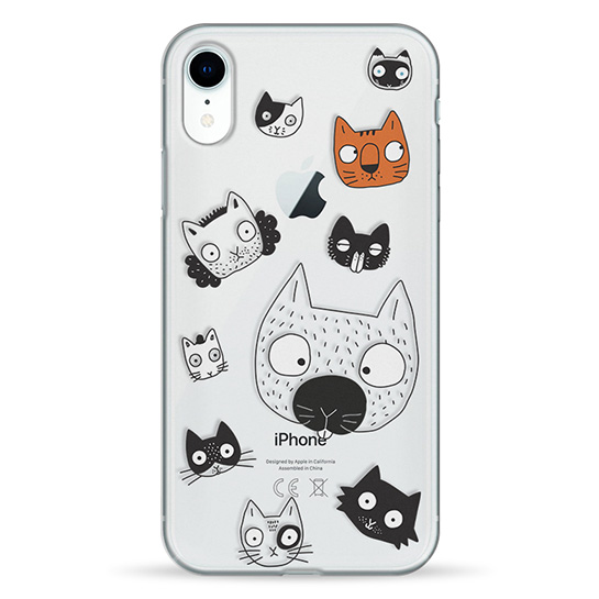 Чохол Pump Transperency на Apple iPhone XR (6.1") (Cats Faces)