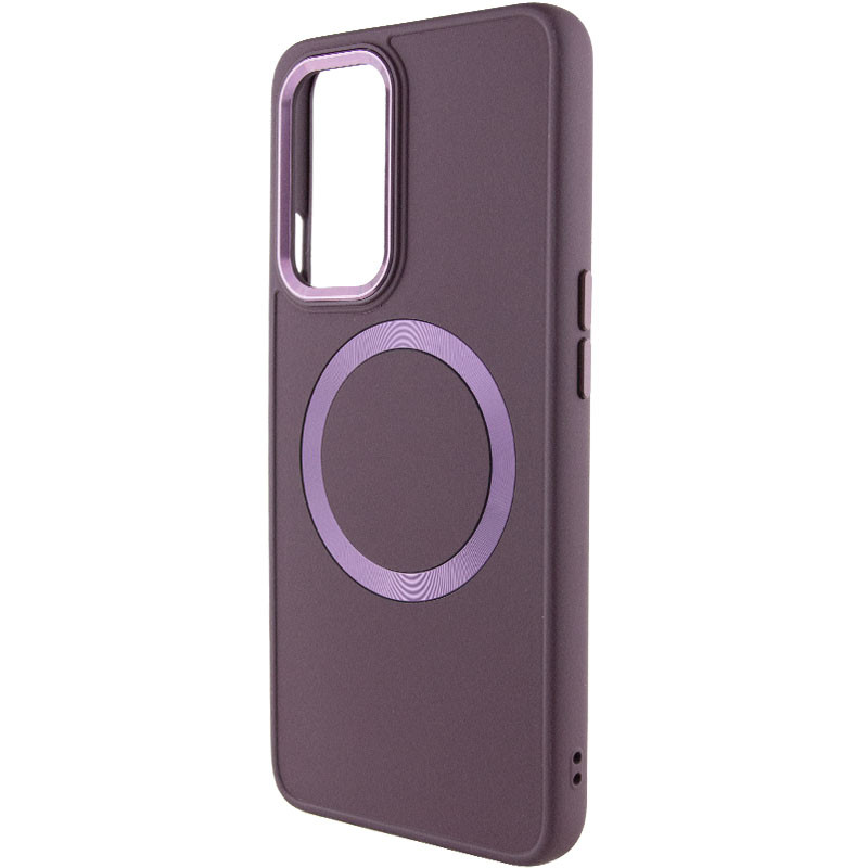 Фото TPU чохол Bonbon Metal Style with Magnetic safe на OnePlus 9 Pro (Бордовий / Plum) в маназині vchehle.ua