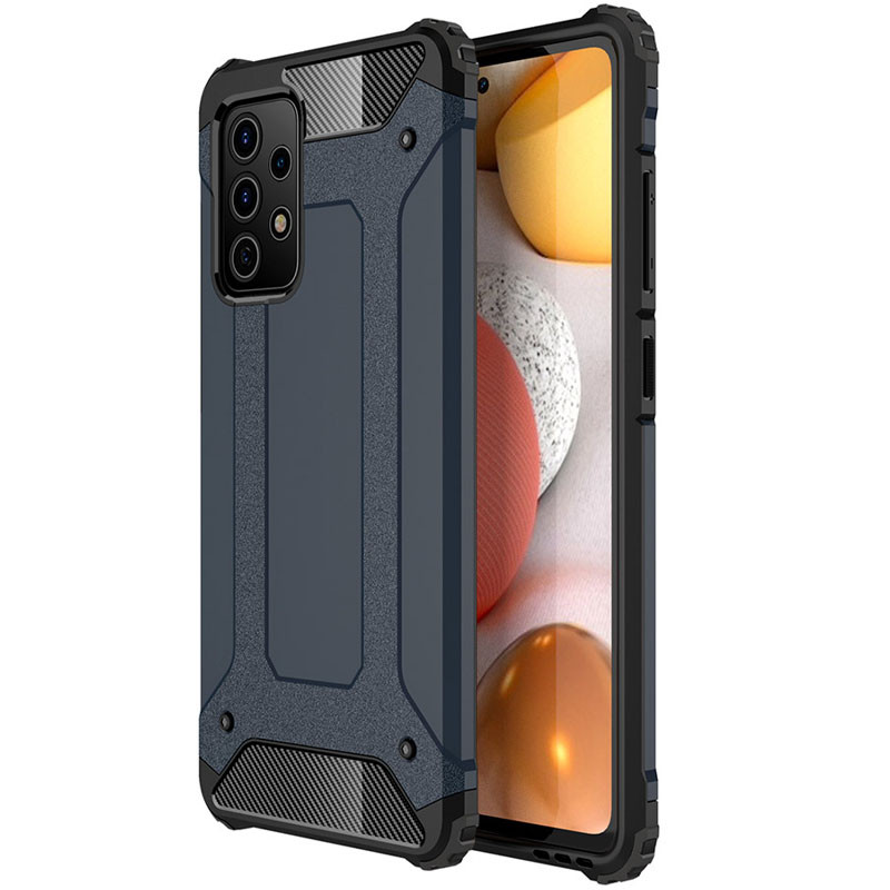 Броньований протиударний TPU+PC чохол Immortal на Samsung Galaxy A32 4G (Сірий / Metal slate)