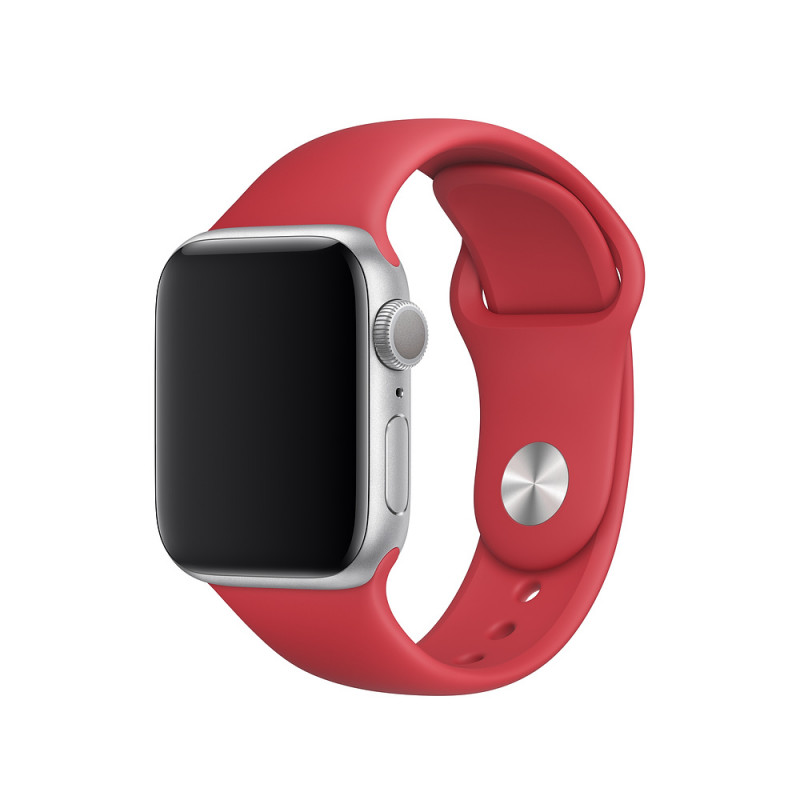 Силиконовый ремешок для Apple Watch 42/44/45/46/49mm (Красный / Red)