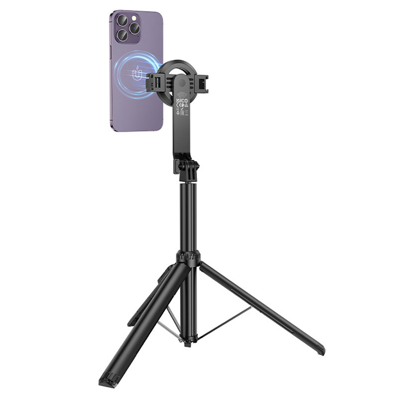 Монопод для селфи Hoco K25 Sherkhan magnetic (Black) в магазине vchehle.ua