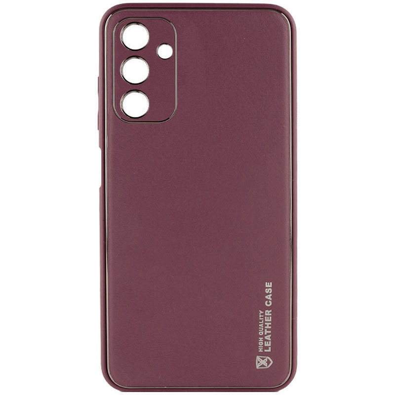 Кожаный чехол Xshield для Samsung Galaxy A05s (Бордовый / Plum Red)