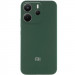 Чохол Silicone Cover Lakshmi Full Camera (AA) with logo на Xiaomi Redmi Note 14 4G (Int. version) (Зелений / Dark green)