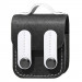 Шкіряний футляр Briefcase для навушників AirPods 1/2 (Black / White)