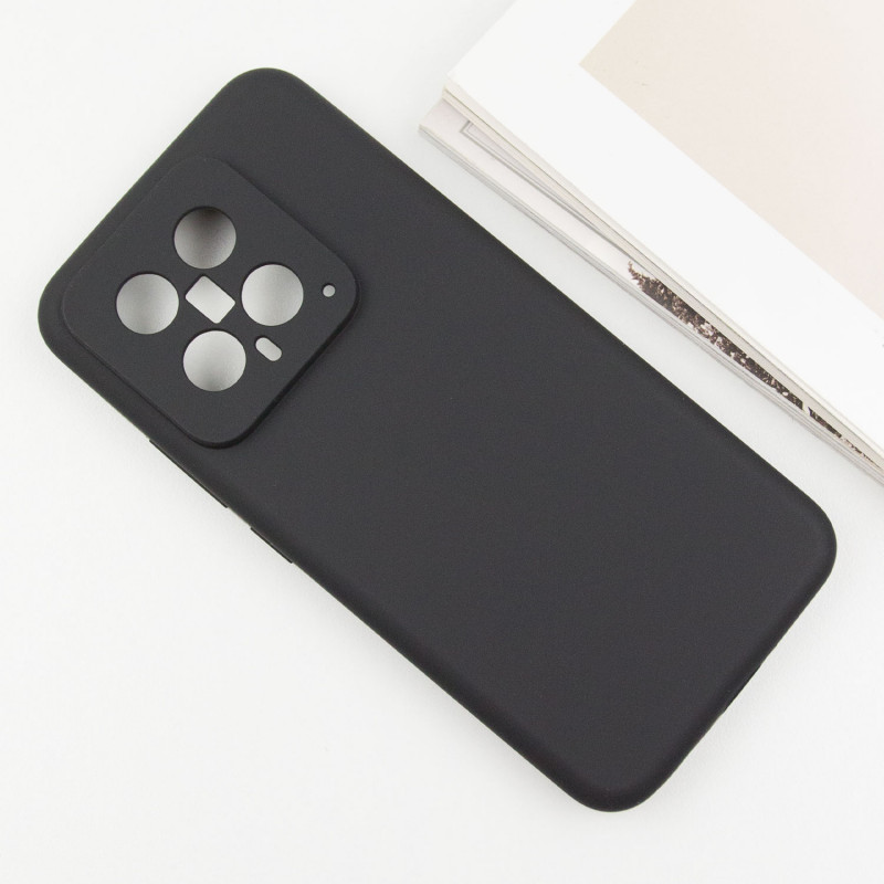 Фото Чехол Silicone Cover Lakshmi Full Camera (AA) для Xiaomi 14 (Черный / Black) в магазине vchehle.ua