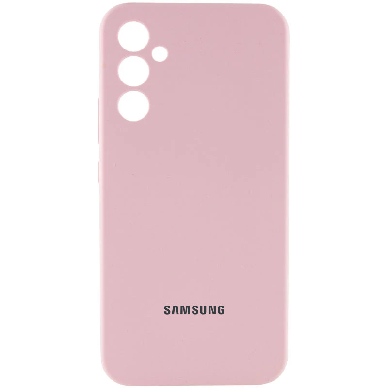 Чохол Silicone Cover Lakshmi Full Camera (AA) with logo на Samsung Galaxy A56 5G (Рожевий / Pink Sand)